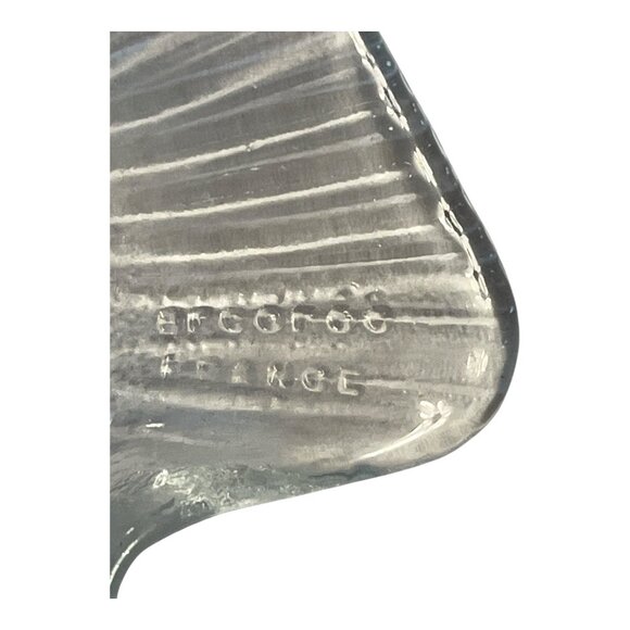 Vintage 1970s 1980s Arcoroc France Glass Fish Plate 10x8 Coastal Nautical Beach - Picture 4 of 4